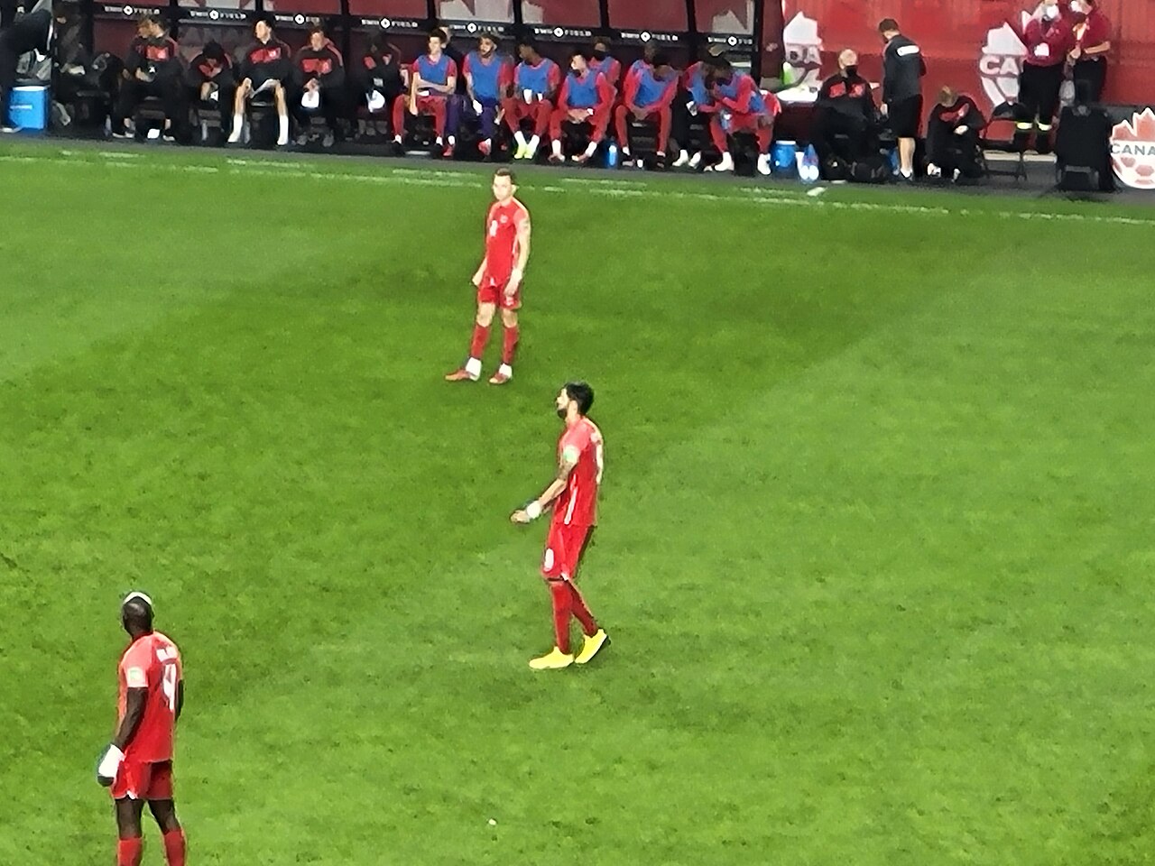 Un jugador de la selección de Canadá