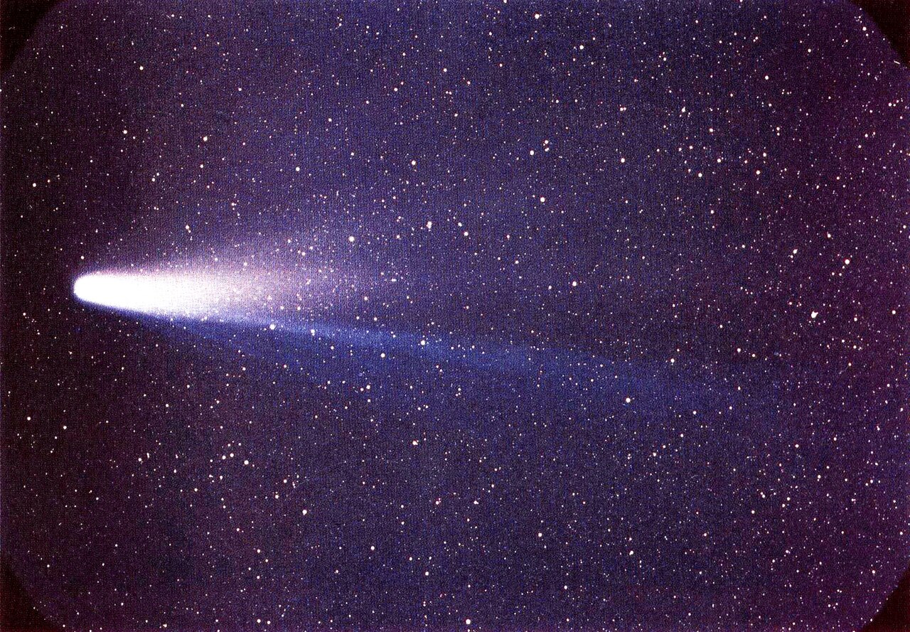 El cometa Halley fotografiado en 1986