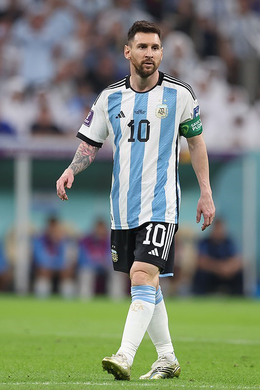 Lionel Messi con la Selección Argentina en el Mundial 2022